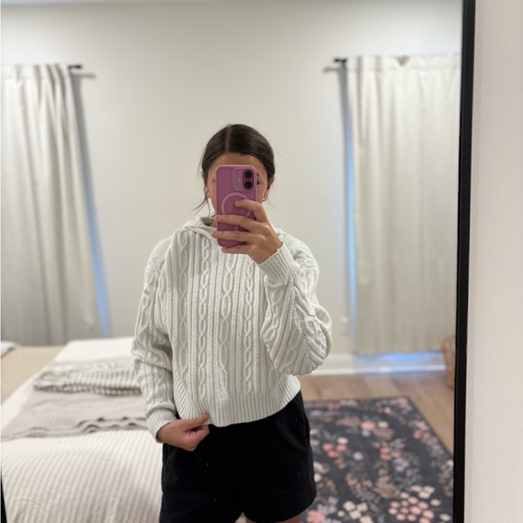 ALO Yoga Tops - ALO Yoga Cable Knit Winter Bliss Hoodie